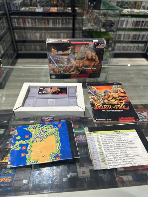 Breath of Fire (Super Nintendo SNES 1994) CIB Complete Tested!