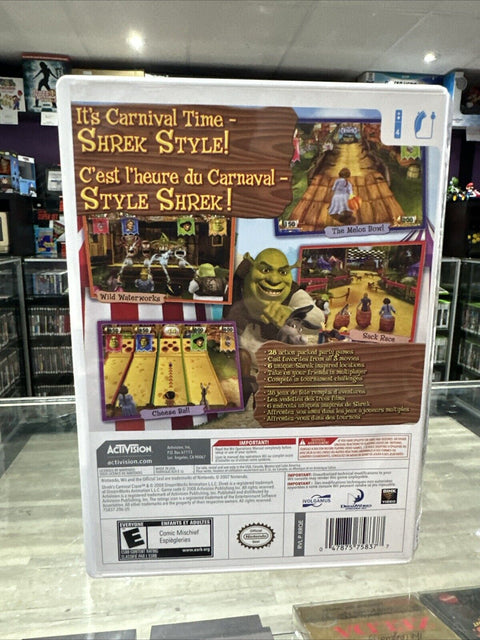Shrek's Carnival Craze Party Games (Nintendo Wii, 2008) CIB Complete Tested!