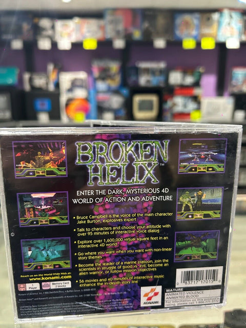 Broken Helix (Sony PlayStation 1, 1997) PS1 CIB Complete Tested!