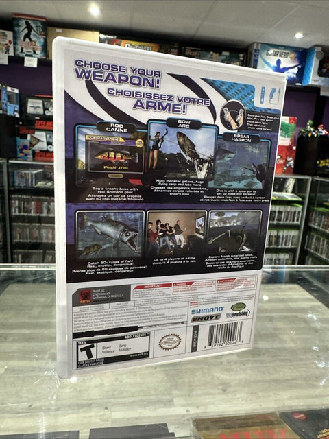 Shimano Xtreme Fishing (Nintendo Wii, 2009) CIB Complete Tested!
