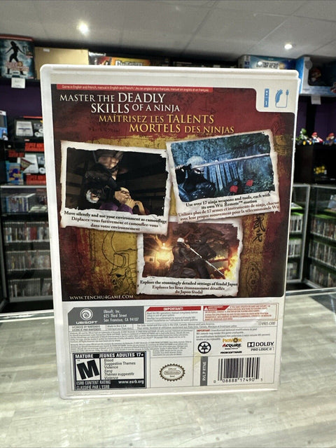Tenchu: Shadow Assassins (Nintendo Wii, 2009) CIB Complete Tested!