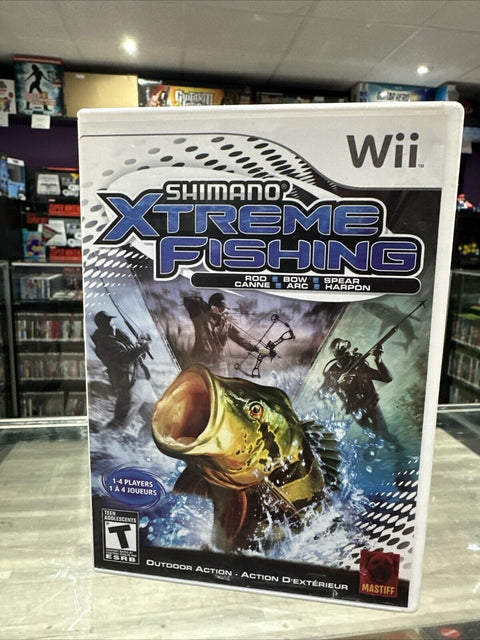 Shimano Xtreme Fishing (Nintendo Wii, 2009) CIB Complete Tested!