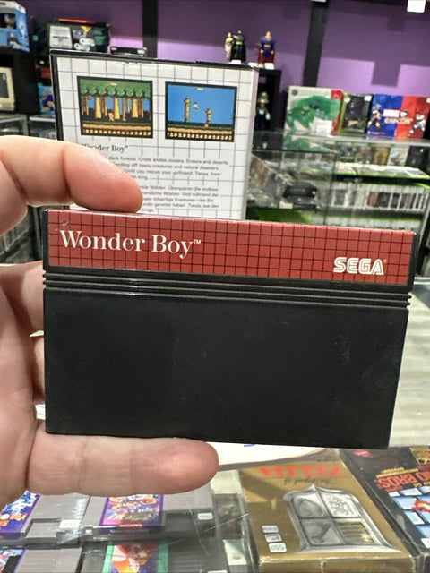 Wonder Boy (Sega Master System, 1987) SMS CIB Complete Tested!